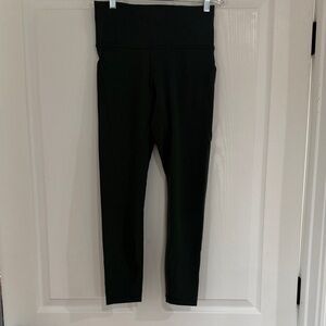 Lululemon 5 pocket dark green leggings